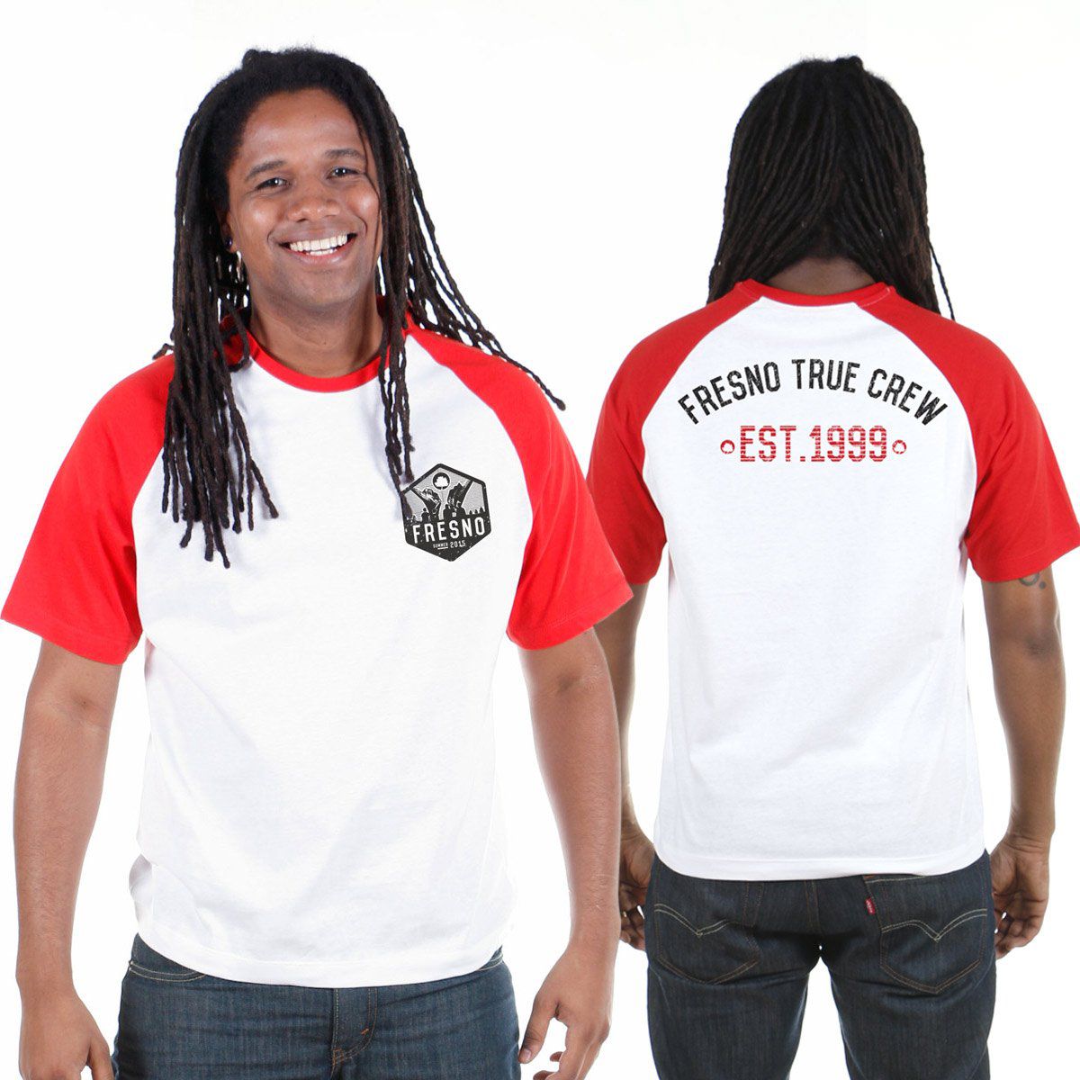 Camiseta Raglan Premium Masculina Fresno True Crew
