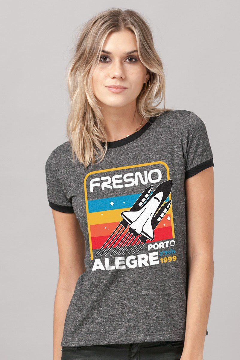 Camiseta Ringer Feminina Fresno Mission