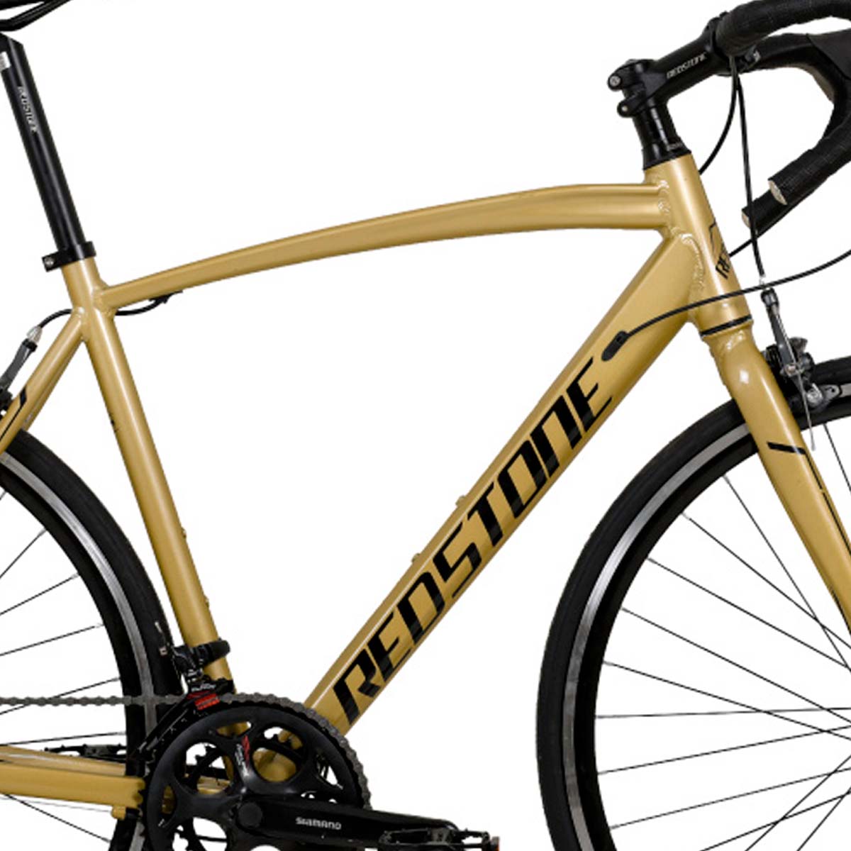Bicicleta Redstone Snake Speed Aro 700 Shimano Tourney 14V Dourada 21