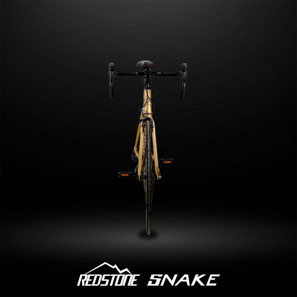 Bicicleta Redstone Snake Speed Aro 700 Shimano Tourney 14V Dourada