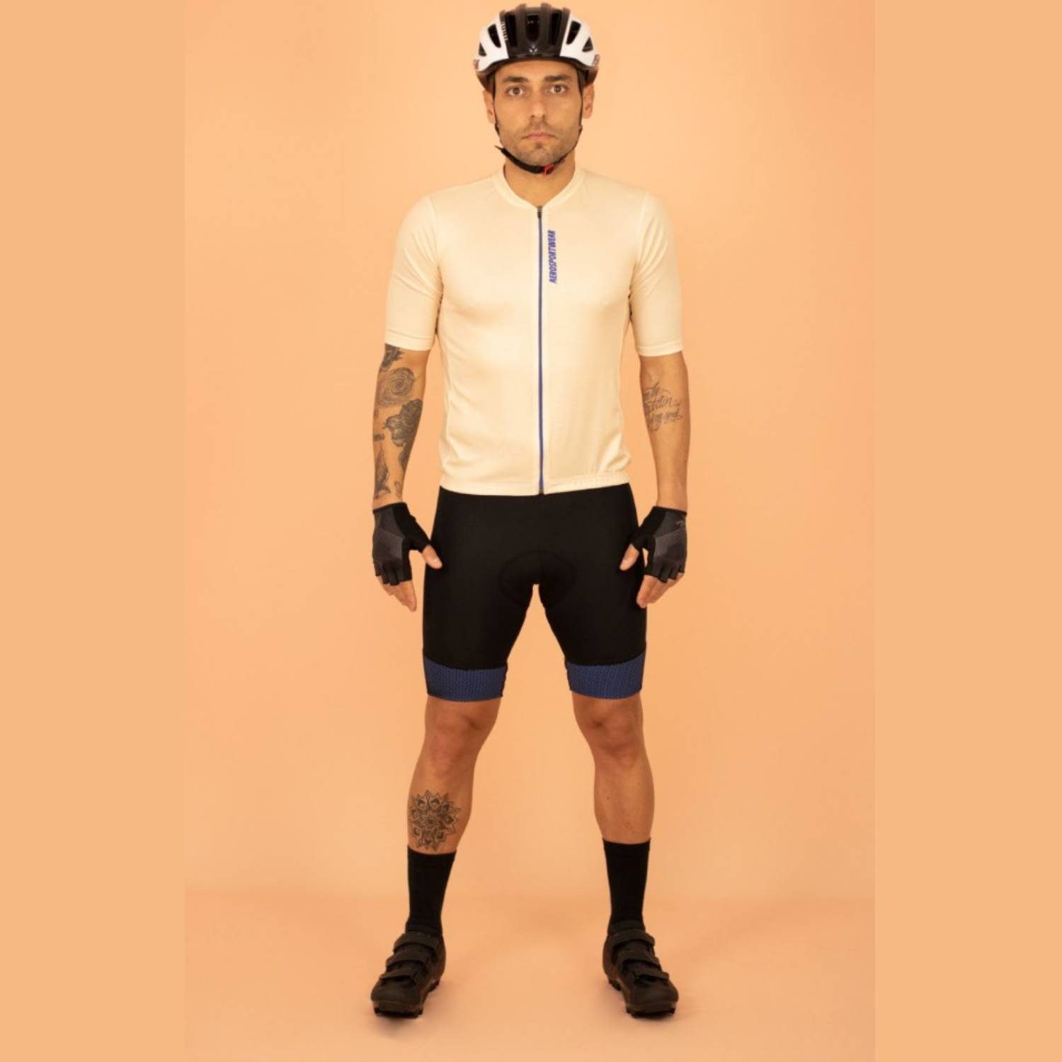Camisa Asw Masculina Versa Basic Creme Bike Ciclismo