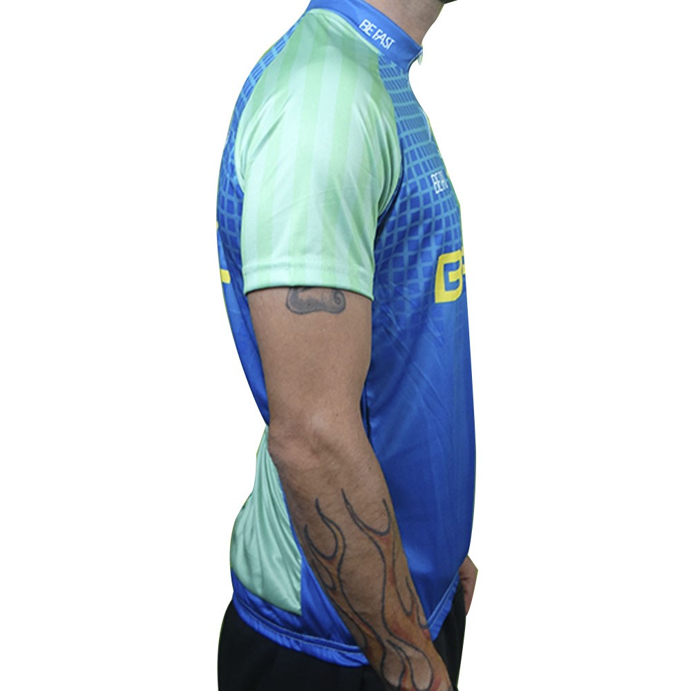 Camisa Bike Tour Brasil Olimpico Azul E Verde