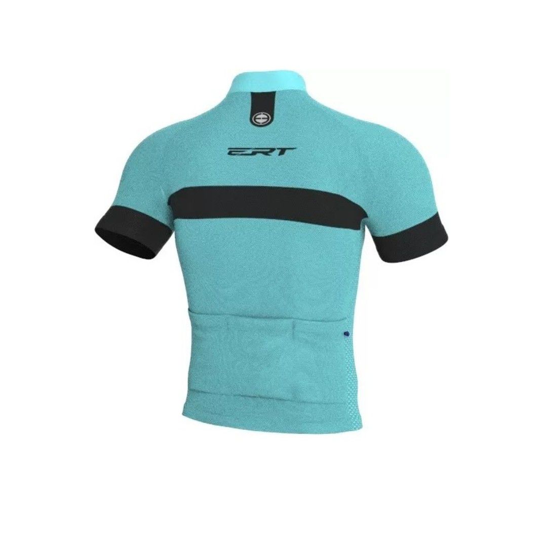 Camisa Ert Tour Strip Azul E Preta Ciclismo