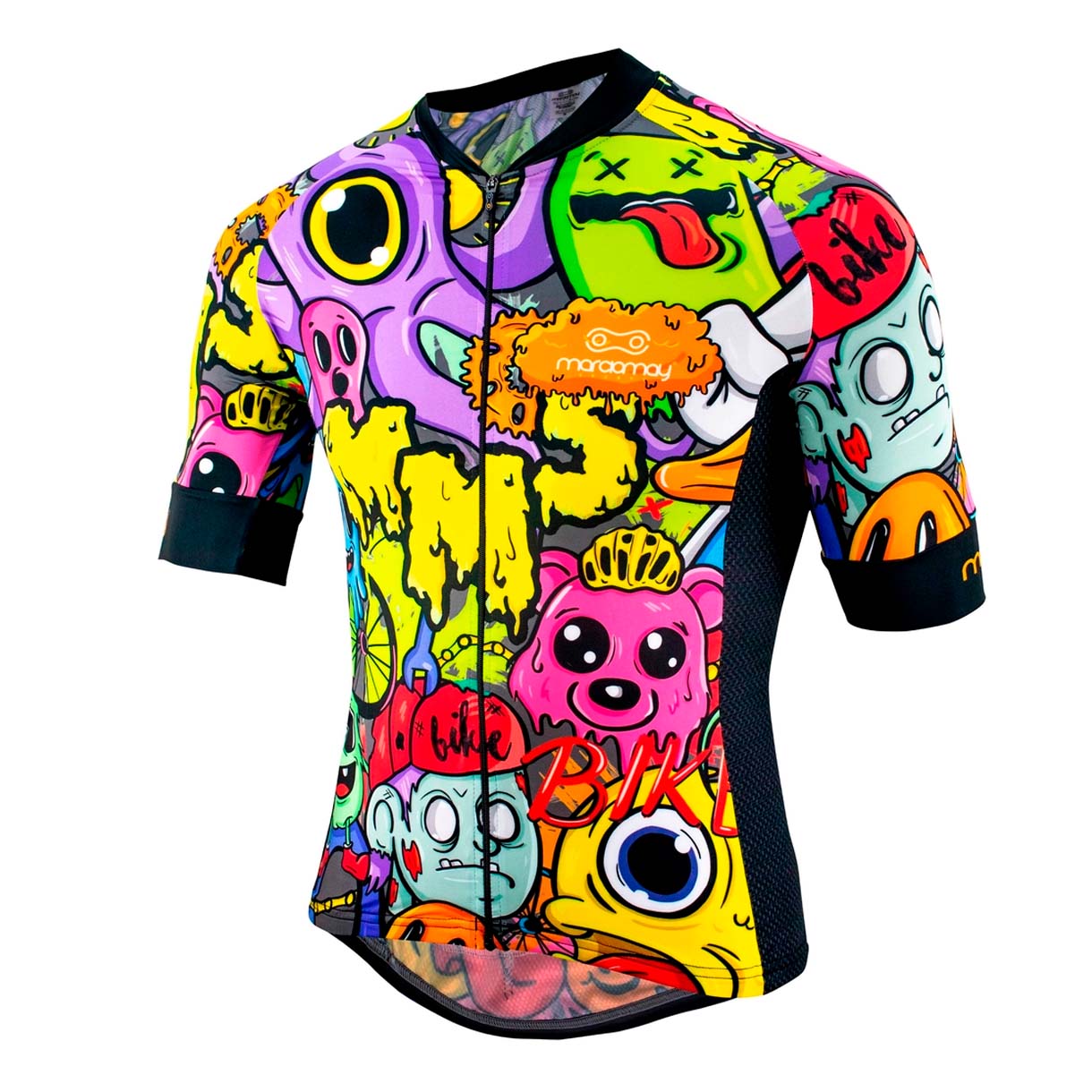 Camisa Marcio May Masculina Monstros Colorida Ciclismo 22