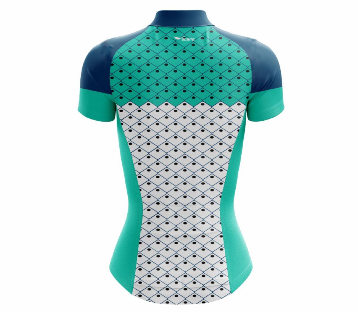 Camisa Scape Feminina Elite Aqua Verde E Azul Ciclismo