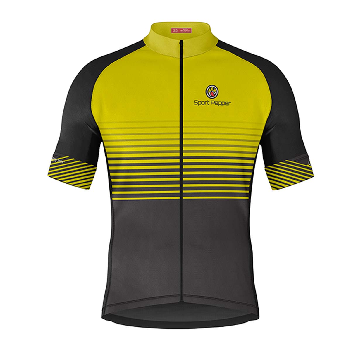Camisa Sport Pepper Masculina Aji Amarela e Preta Ciclismo 22