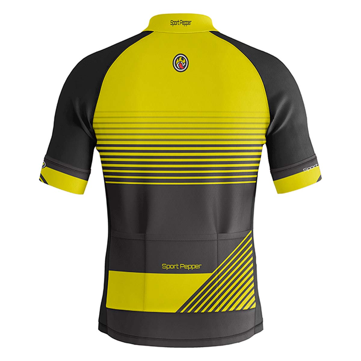 Camisa Sport Pepper Masculina Aji Amarela e Preta Ciclismo 22