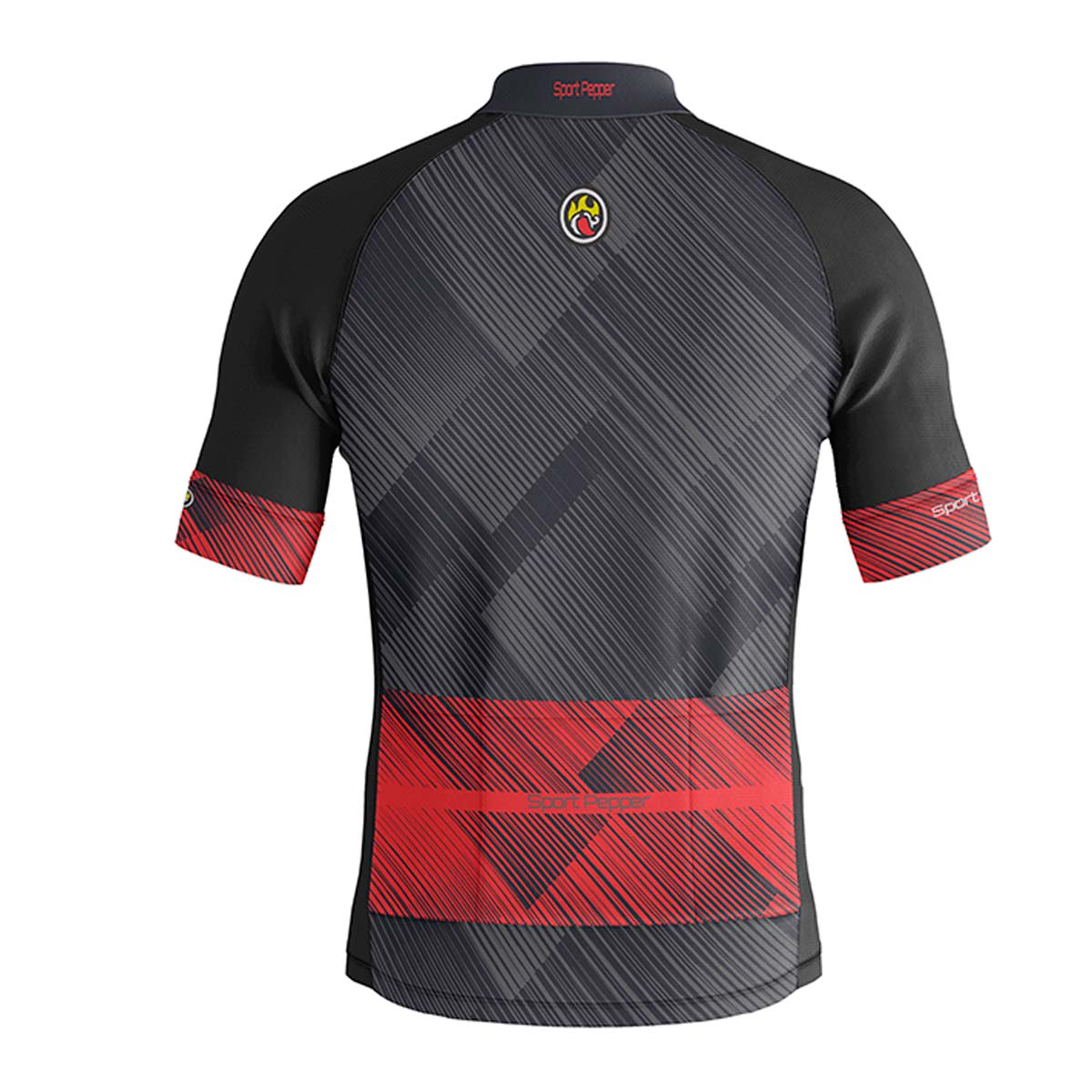 Camisa Sport Pepper Masculina Bell Cinza e Vermelha Ciclismo 22