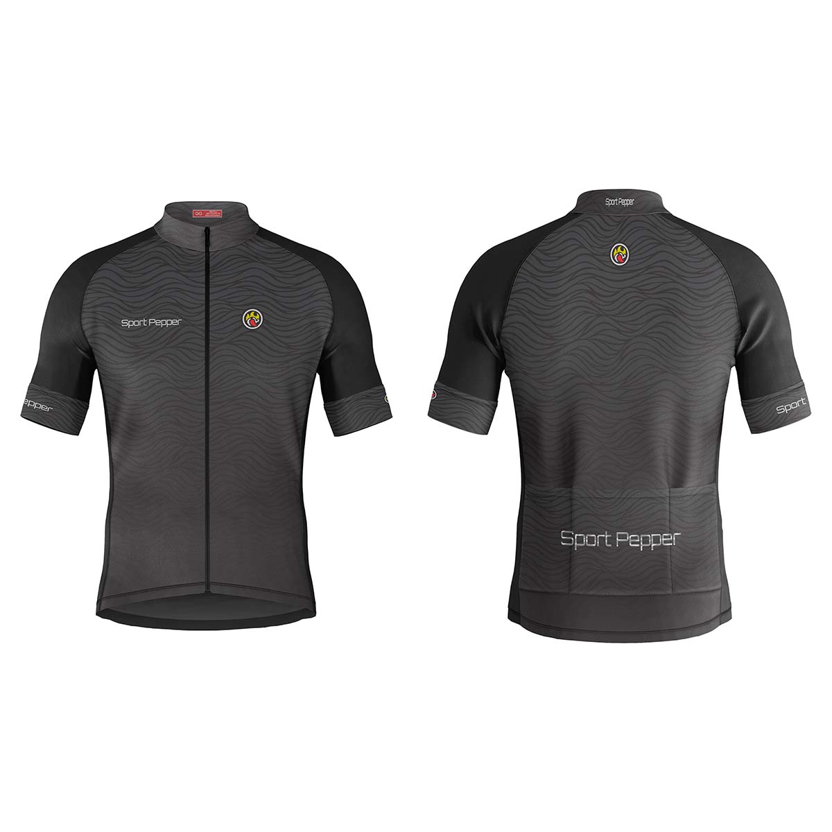 Camisa Sport Pepper Masculina Reino Preta e Cinza Ciclismo 22