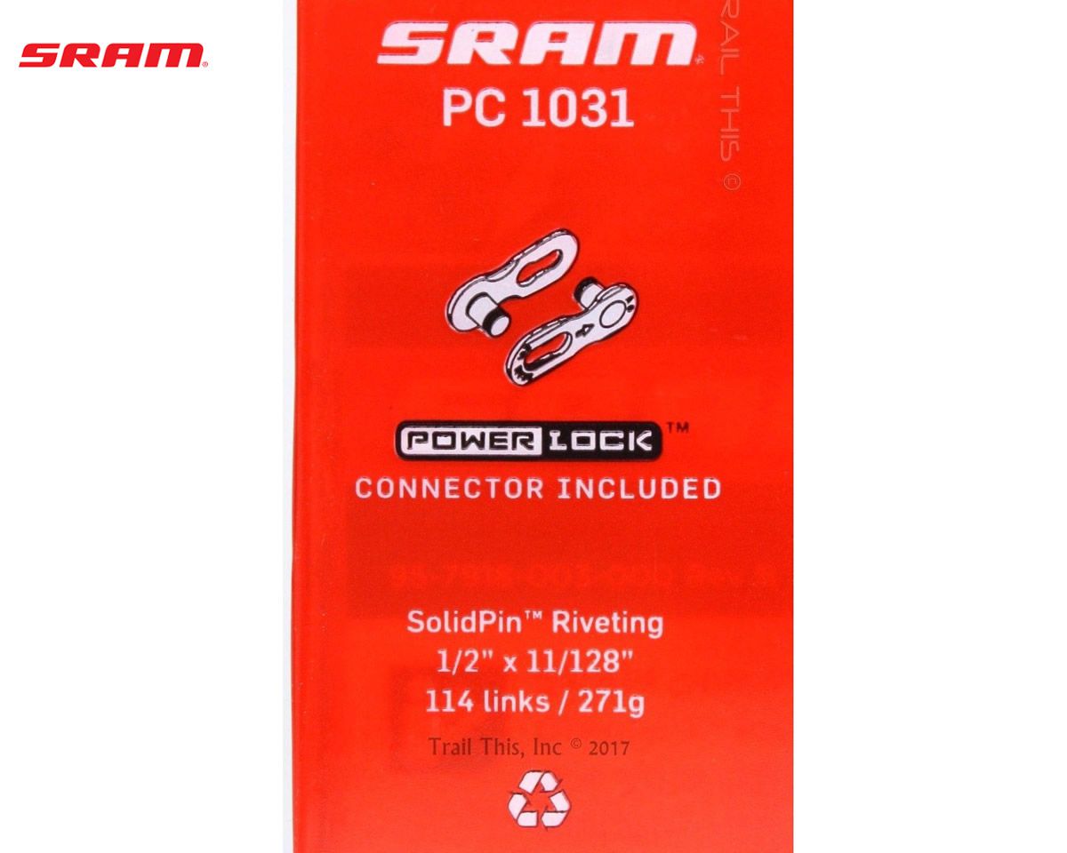 CORRENTE SRAM PC-1031 114 ELOS 10 VELOCIDADES COM POWER LINK INCLUIDO