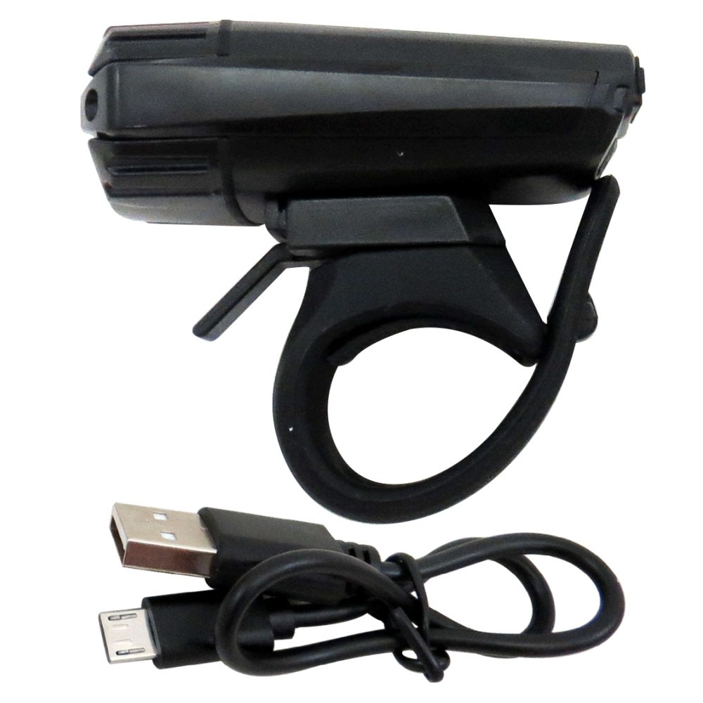 FAROL DIANTEIRO ABSOLUTE JY-7028 PRETO LED CARGA VIA USB - ISP