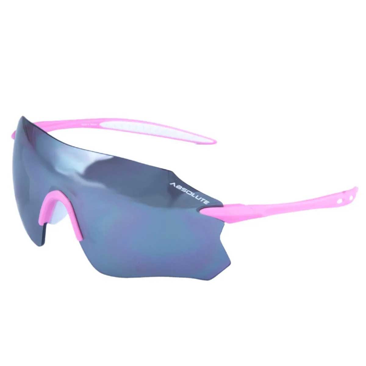 Kit 2 Oculos Para Ciclismo Absolute Prime SL Preto Brilhante Lente Cinza E SL Rosa e Branco Espelhados UV 400