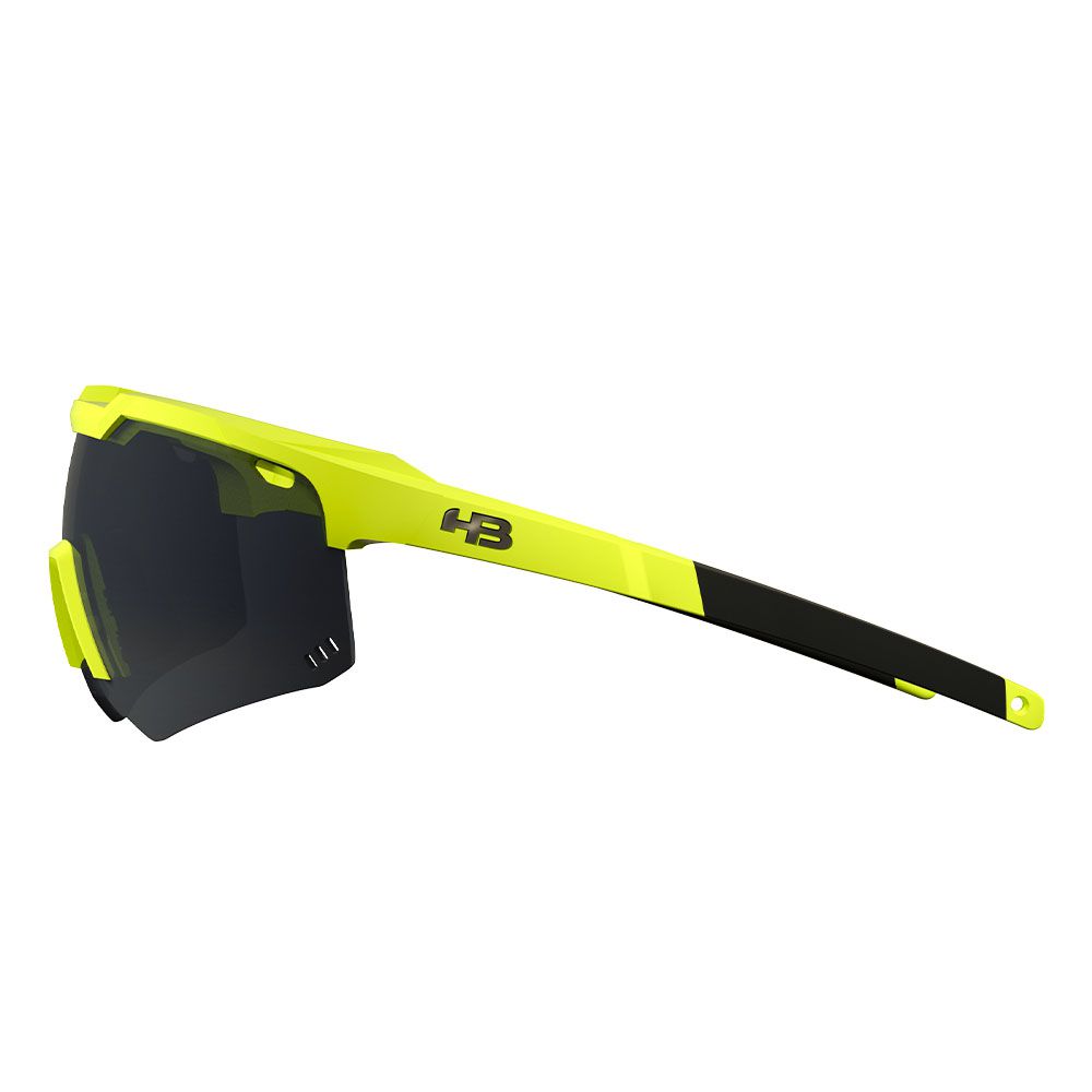 Oculos Para Ciclismo Hb Shield Evo Road Amarelo Lente Cinza