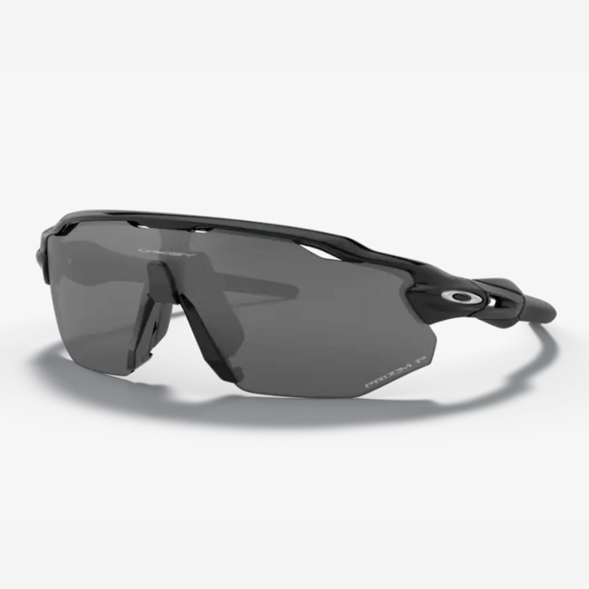 Oculos Para Ciclismo Oakley Radar Ev Advancer Preto Brilho com Lente Prizm Black Escura Polarizada