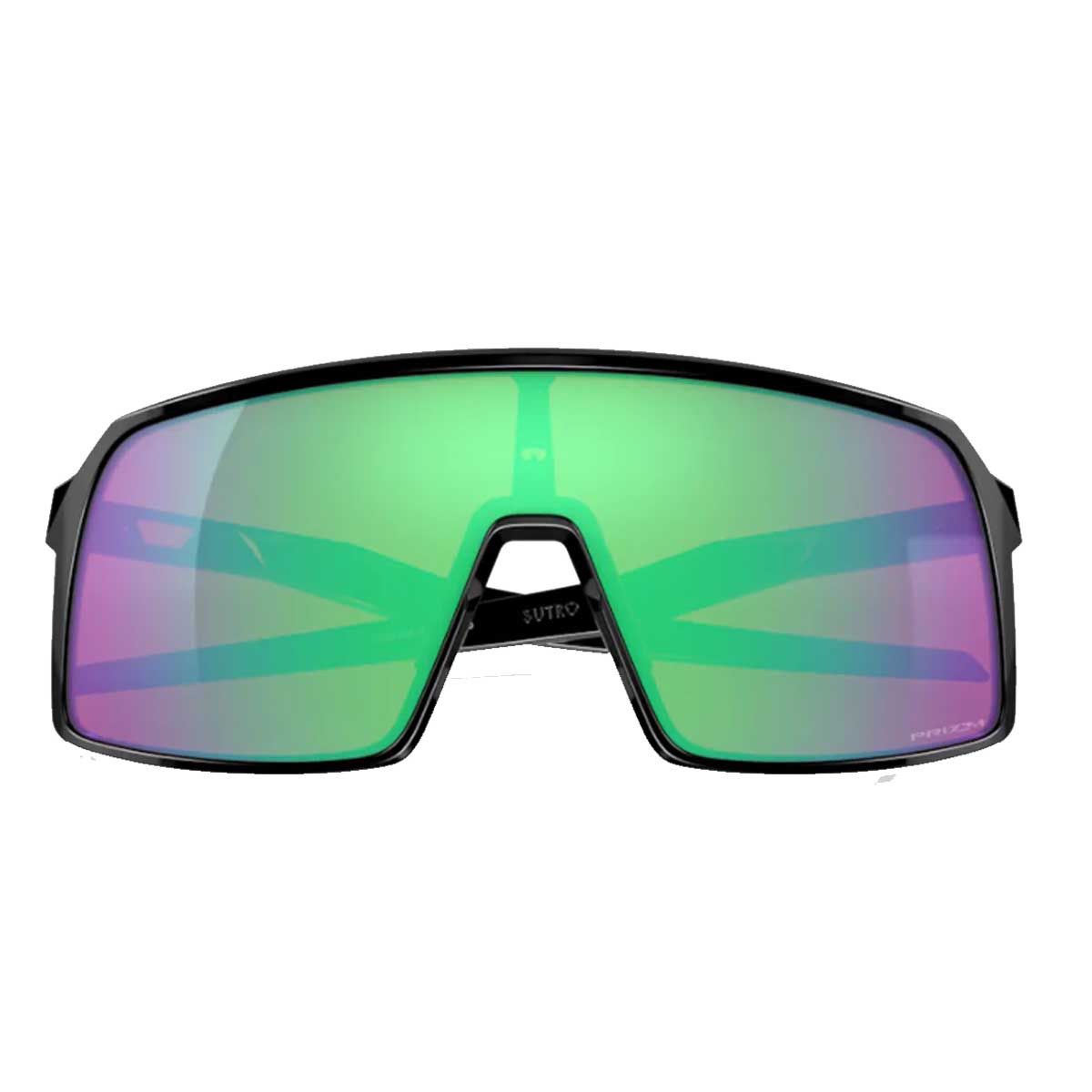Oculos Para Ciclismo Oakley Sutro Lite Preto Fosco com Lente Prizm Road Jade Espelhada Verde