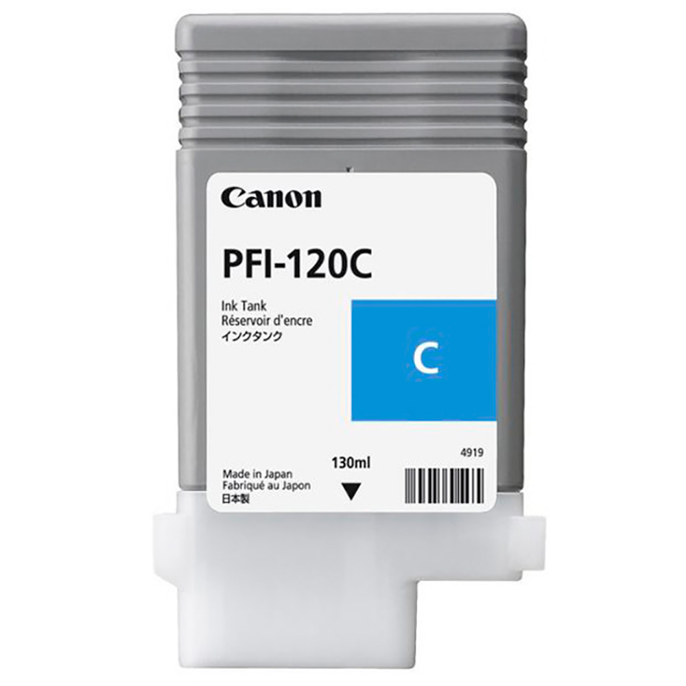 Cartucho de Tinta Canon PFI120C Ciano p/ Plotter