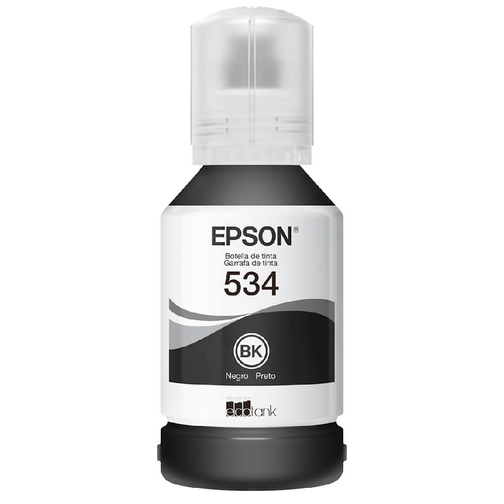 Garrafa de Tinta Epson T534120-AL T534 Preto