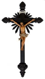Crucifixo de Parede Resina 44,2cm