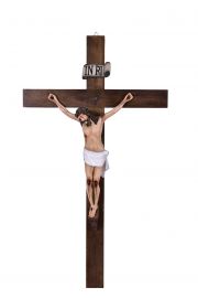 Crucifixo de Parede Resina 140 cm