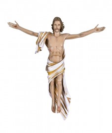 Imagem Cristo Ressuscitado Fibra 60 cm