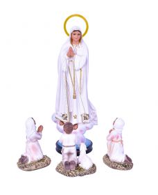 Imagem Nossa Senhora de Fátima com Pastores Durata 35cm