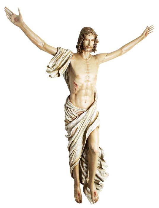 Imagem Cristo Ressuscitado Fibra 150 cm