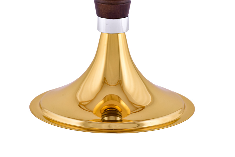 Conjunto Âmbula e Cálice Miolo de Madeira Dourado Total 9119/1119