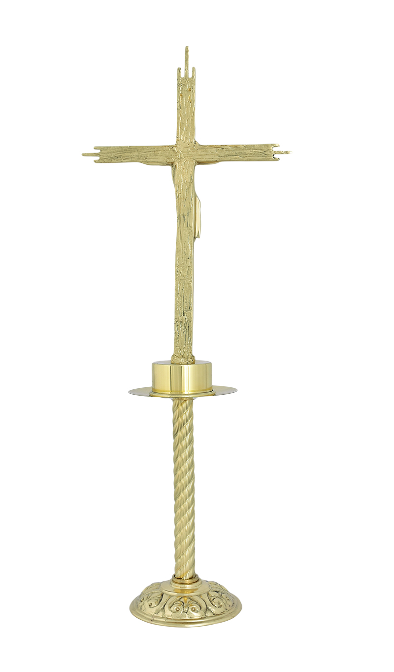 Conjunto Crucifixo e 6 Castiçais Mod 1