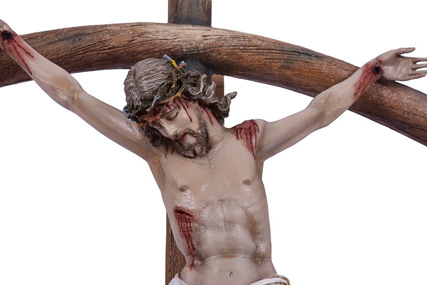 Crucifixo de Parede Fibra 79 cm