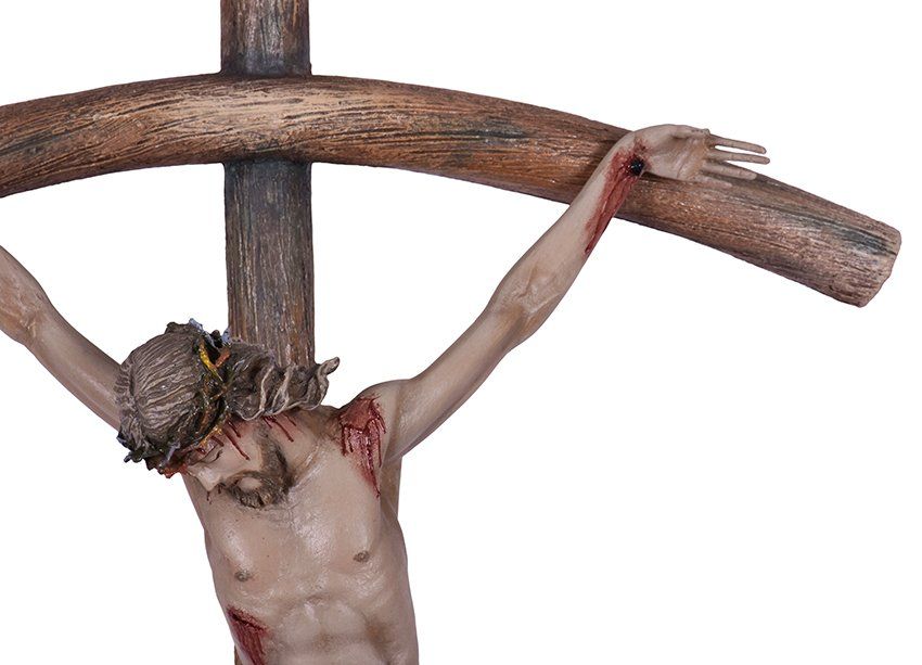 Crucifixo de Parede Fibra 79 cm