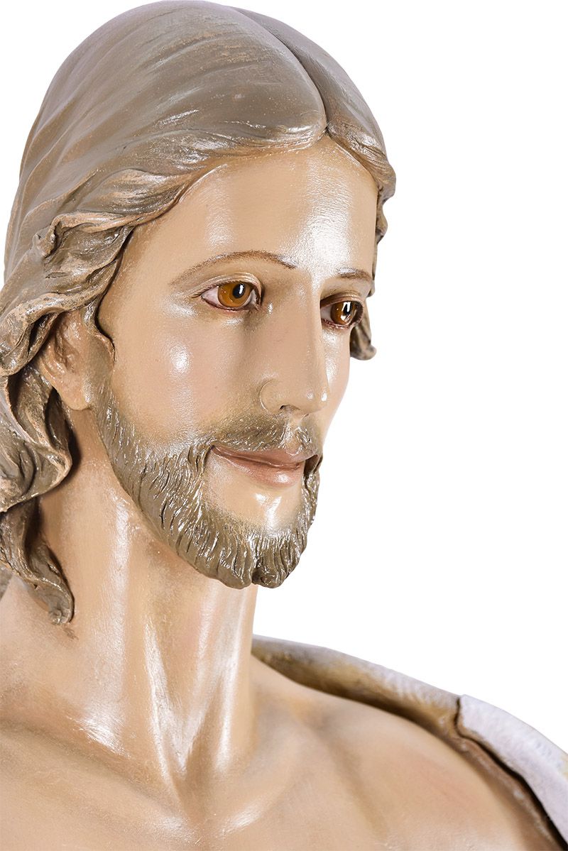 Imagem Cristo Ressuscitado Fibra 160 cm