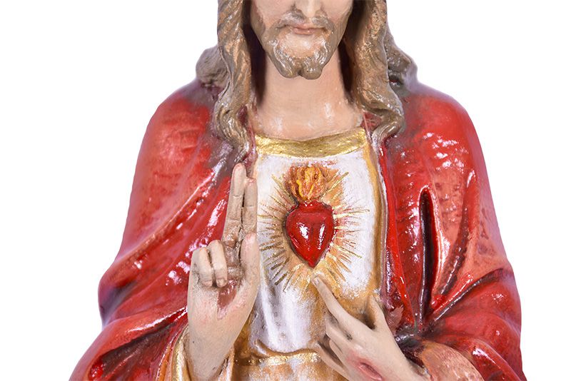 Imagem Sagrado Coração de Jesus Fibra 40cm