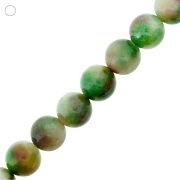 Fio de Bolinhas de Jade Multicolor (1) - 16mm - 40cm