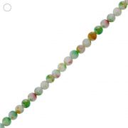 Fio de Bolinhas de Jade Multicolor (2) - 6mm - 40cm