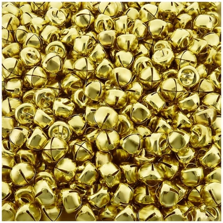 Guizo de Metal - Dourado - 12mm x 10mm - 100pçs