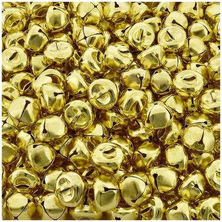 Guizo de Metal - Dourado - 15mm x 13mm - 100pçs