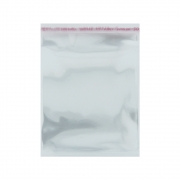 Saco Plástico com Aba Adesiva - Transparente - 10cm x 15cm - 100pçs