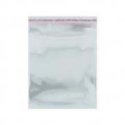 Saco Plástico com Aba Adesiva - Transparente - 12cm x 15cm - 100pçs
