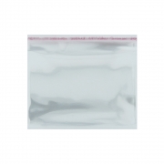 Saco Plástico com Aba Adesiva - Transparente - 20cm x 15cm - 100pçs