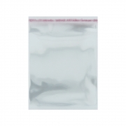 Saco Plástico com Aba Adesiva - Transparente - 4cm x 4cm - 100pçs