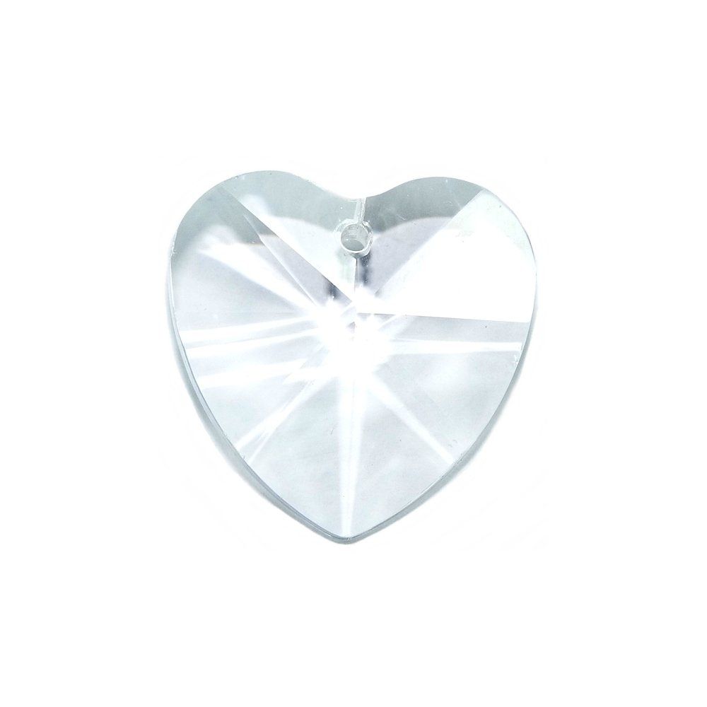 Pingente Coração de Cristal - 28mm  - Nathalia Bijoux®