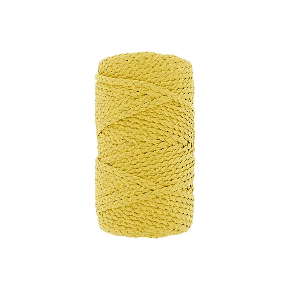 Cordão Encerado Trançado - Amarelo Cítrico (462) - 5mm - 50m  - Nathalia Bijoux®