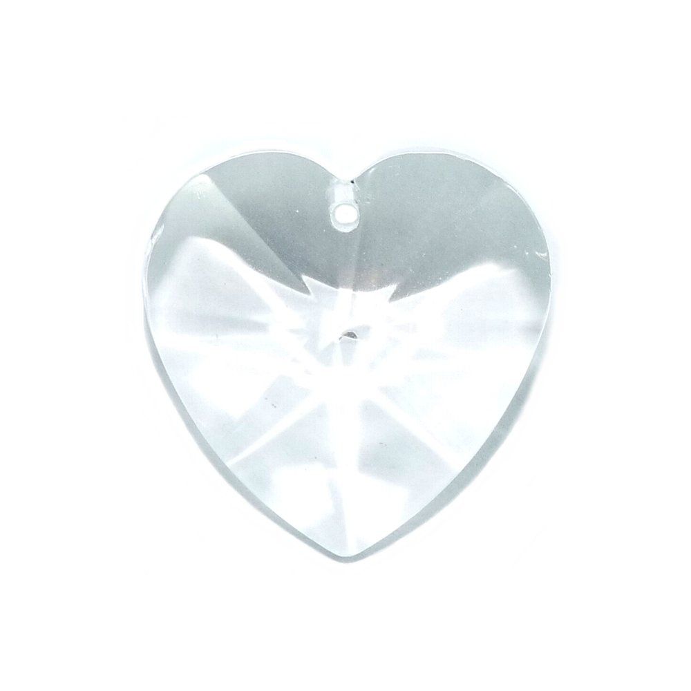 Pingente Coração de Cristal - 22mm  - Nathalia Bijoux®