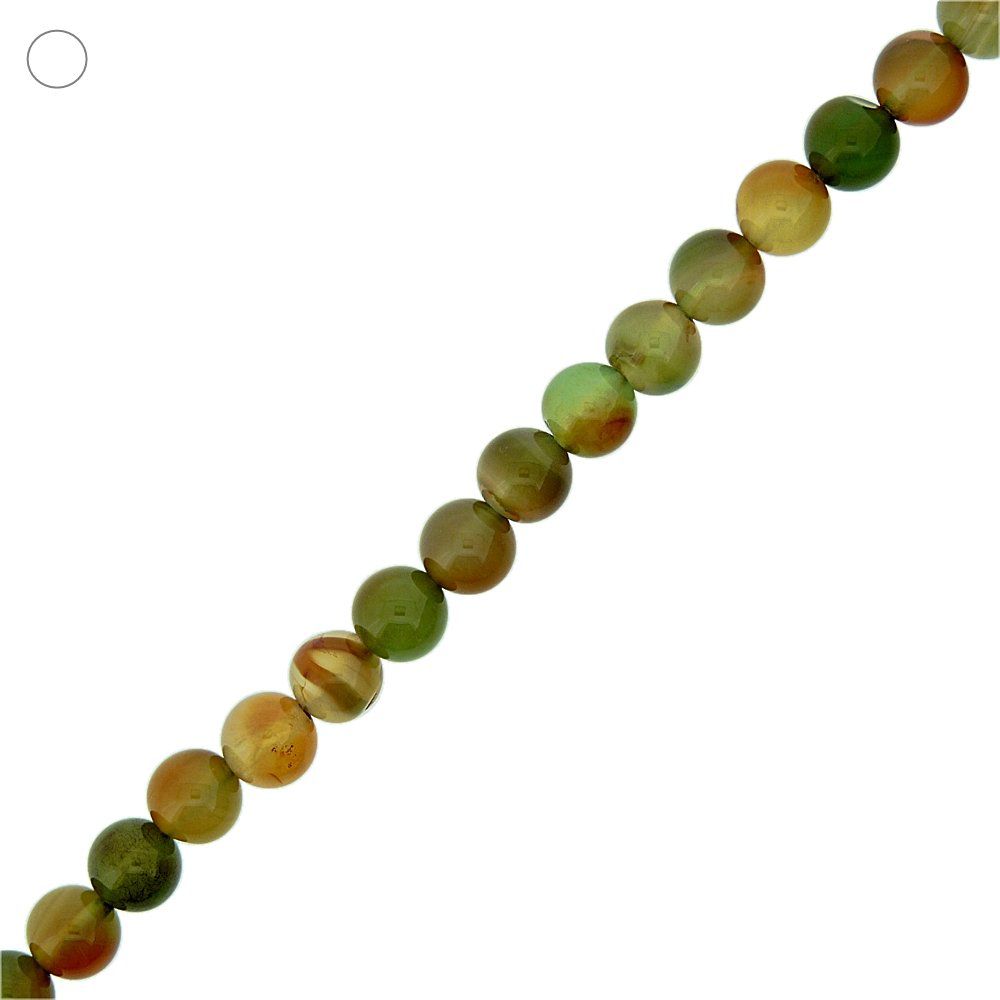 Fio de Bolinhas de Jade Multicolor (1) - 8mm - 40cm  - Nathalia Bijoux®