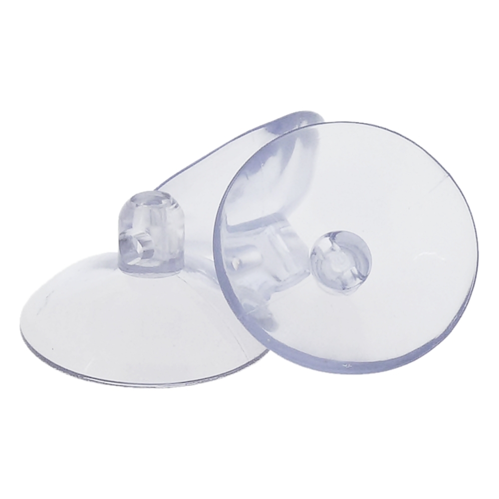 Ventosa de Plástico 1 Saída - Transparente - 40mm - 100pçs  - Nathalia Bijoux®
