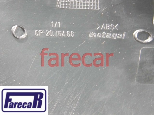 capa preta superior do espelho retrovisor original Metagal Vw Amarok 2010 2011 2012 2013 2014 2015 2016 2017 2018 - Farecar Comercio