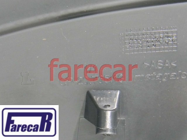 capa inferior preta do espelho retrovisor original Metagal Vw Amarok 2010 a 2014 10 11 12 13 14 2011 2012 2013 - Farecar Comercio
