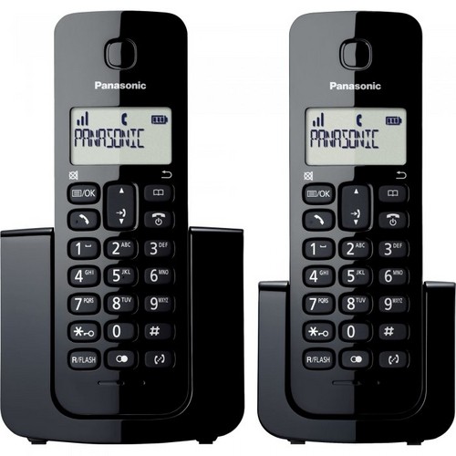 Telefone sem Fio com Base + Ramal com ID KX-TGB112LBB Preto Panasonic
