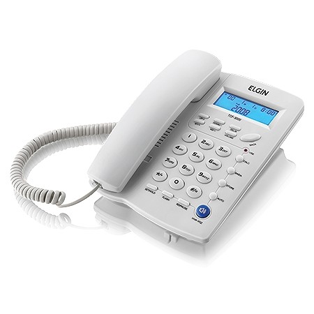 Telefone com Fio Identificador de Chamadas TCF-3000 Cinza Claro ELGIN