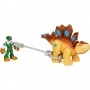 Boneco Jurassic WORLD Dino e Humano Stegosaurus Hasbro B0531/B0533 10582